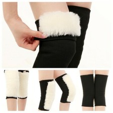 Unisex Wool Knee Support Pad Thicken Protector Leg Warmer Thermal Elastic Winter