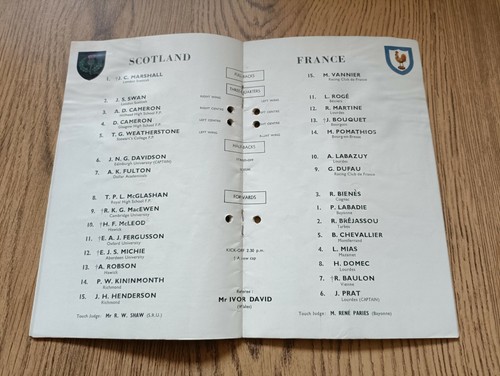 Scotland v France Rugby Programmes 1948 - 2012 - Picture 18 of 66