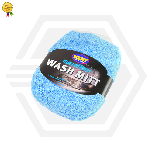 Kent Car Care MicroFibre Wash Mitt ScratchFree Soft New Blue eBay
