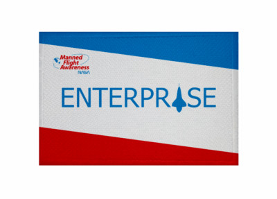 Aufnäher NASA Enterprise Spaceshuttle Fahne Flagge Patch 9 x 6 cm