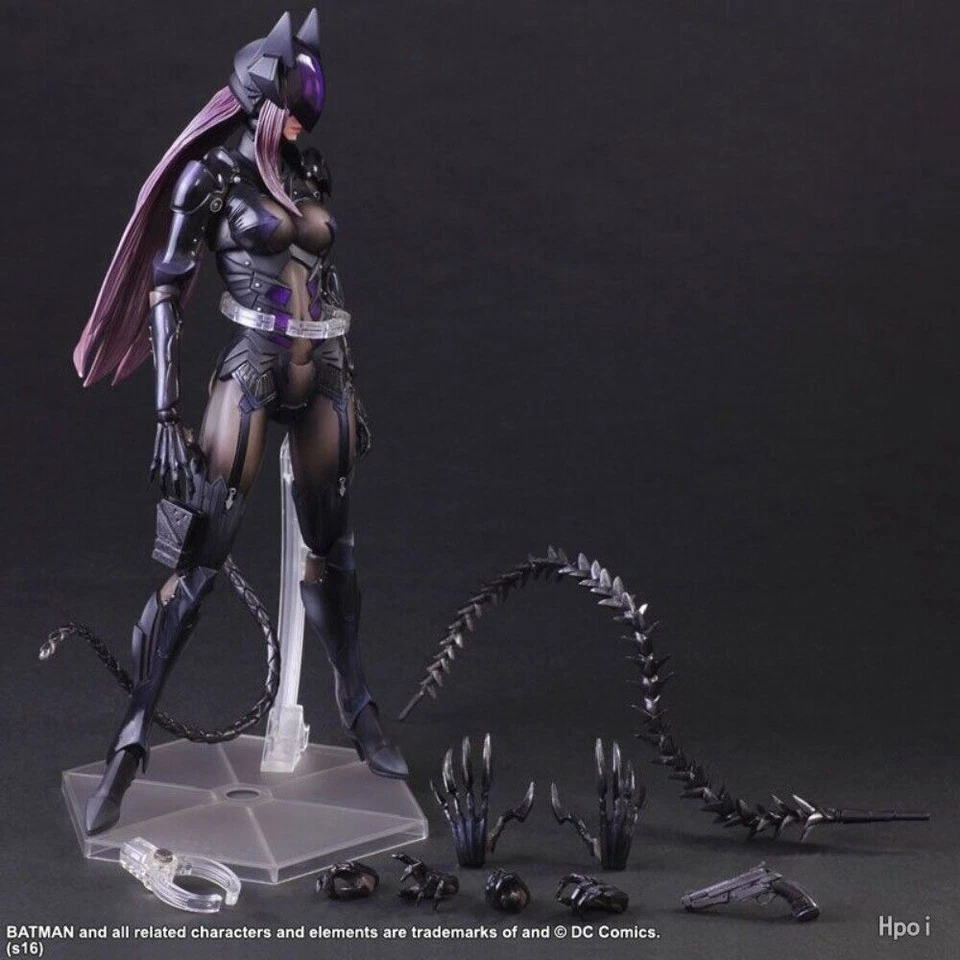 Play Arts Kai DC COMICS Variante Catwoman 26 cm PVC Figura de Acción Modelo Juguete Regalo Foto 2 de 4