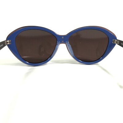 Morgenthal Frederics Sunglasses 259 HEIDI Blue Silver Round  display picture 2