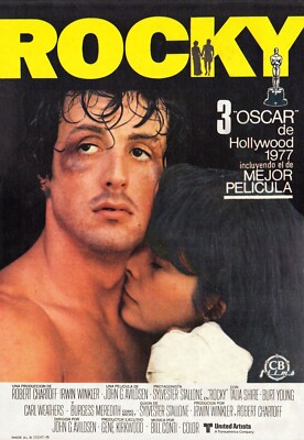 1976 Rocky Movie Poster 11X17 Rocky Balboa Italian Stallion Apollo Creed   