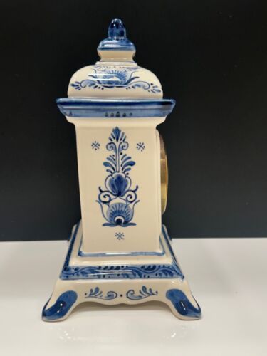 Blue Delft Schoonhoven Holland Clock German Mercedes Quartz Clock/Movements! - Picture 6 of 18