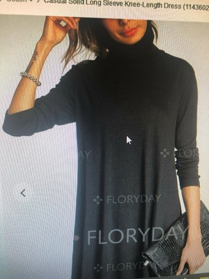 black flowy turtleneck