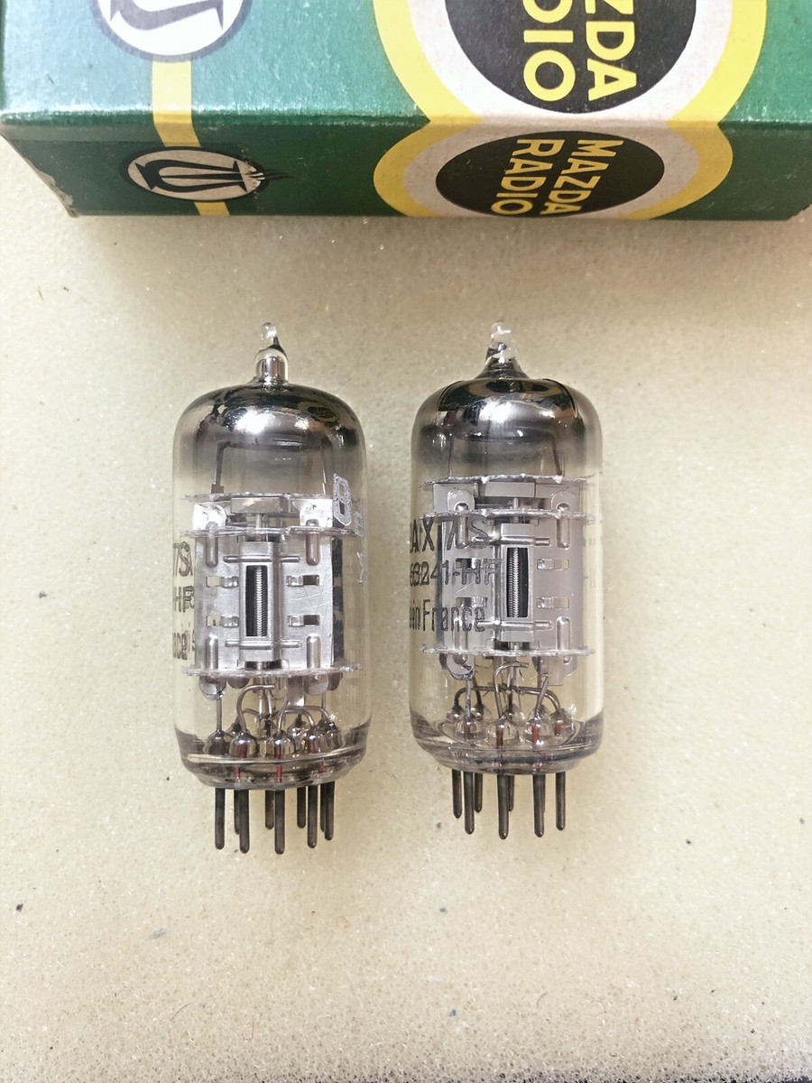 Mazda/Belvu 12AX7S 12AX7A ECC83 Triple Mica Silver Plate NOS