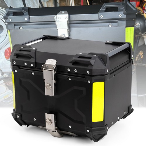 Caja trasera de viaje para moto 45L maletero equipaje cierre superior estuche de almacenamiento negro - Imagen 1 de 18