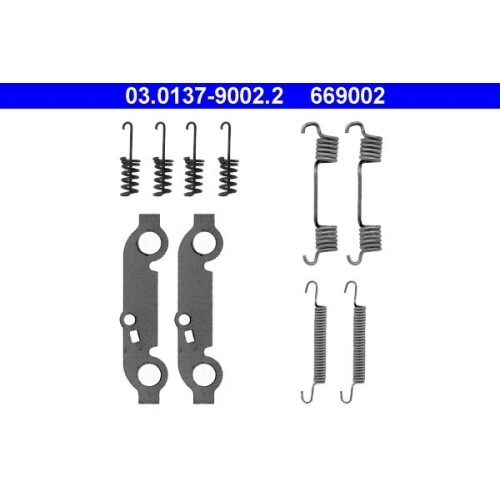 Kit Accessori Ganasce Freno Stazionamento Ate 03-0137-9002-2 per