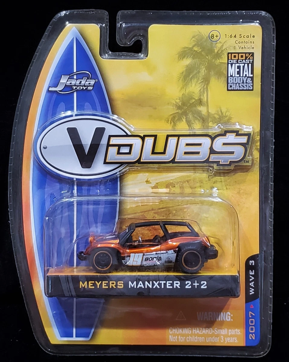 Jada Volkswagen VW Meyers Manxter 2+2 V Dubs Race Detailed Collectible Car Orang