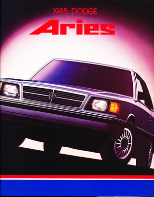 1985 Dodge Aries K-Car 12-page Original Canada Car Sales Brochure