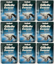 Gillette Sensor Excel Razor Blades - 90 Cartridges