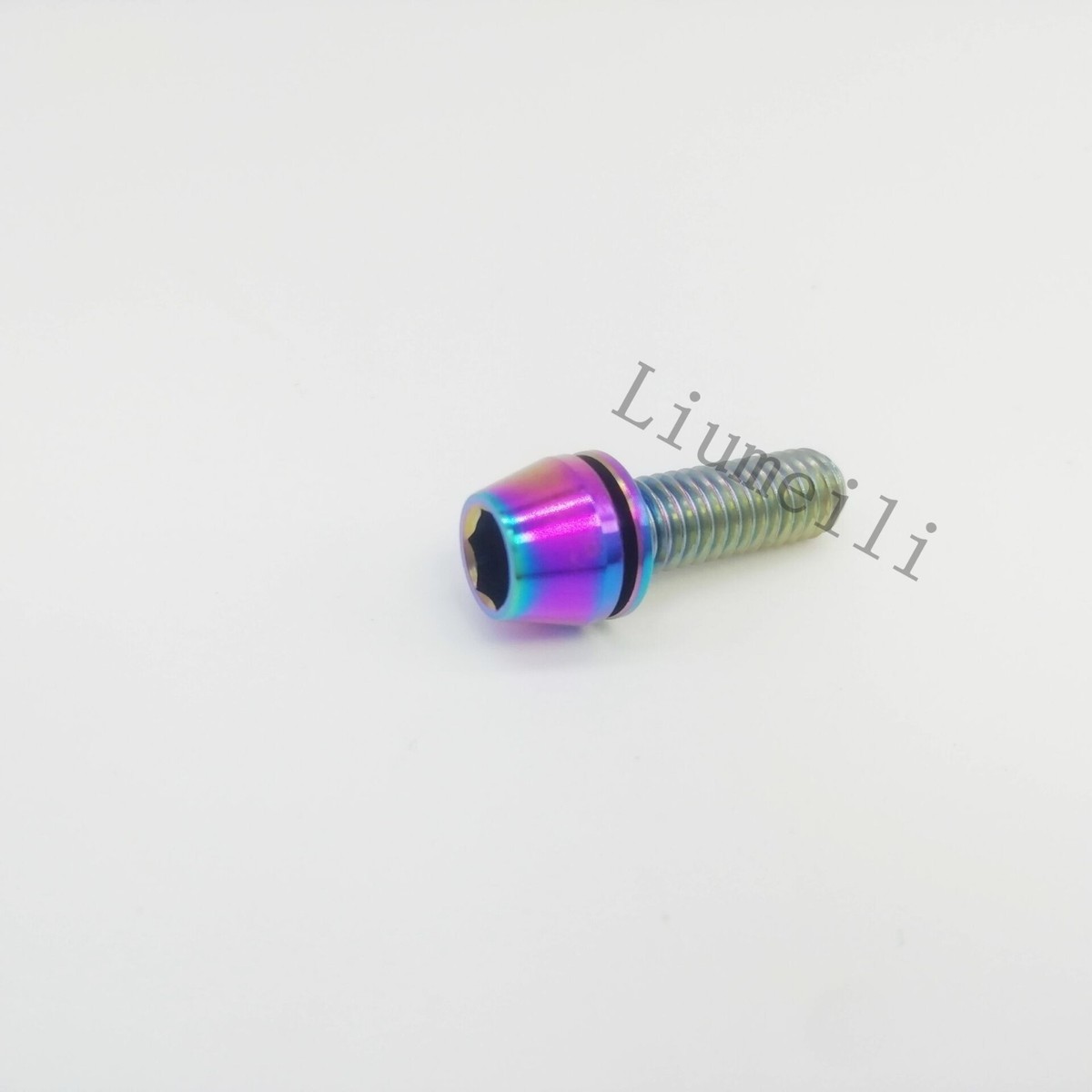4-Piece Titanium Bike Disc Brake Bolt Set - M6x16mm/18mm/20mm With Washers