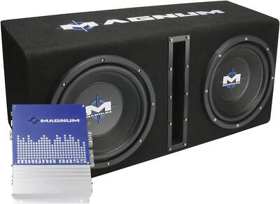 MTX MB210SP Magnum Dual 10'' Vented Subwoofer Enclosure with Mono Amplifier
