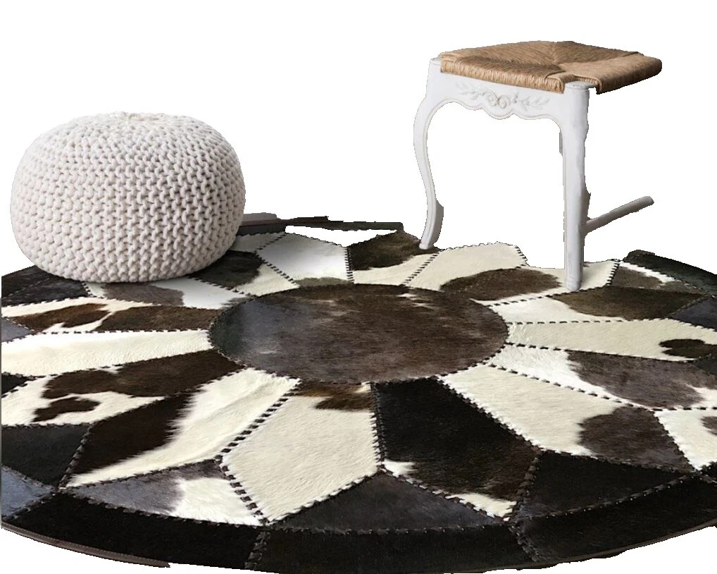 Cuero multicolor piel Handmade, alfombras de piel de oveja y piel