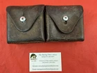 Original WW2 Era Swiss Military Ammo Pouches 2 Cell
