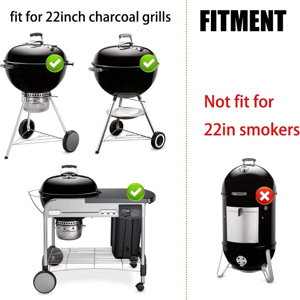 Juego de kit de sistema de limpieza de un solo toque de 22-1/2 pulgadas para piezas de parrilla Weber 7444 Foto 3 de 4