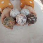 10LB 10 Natural Quartz Crystal Jasper Skull Ball Mixed Stones Polished Healing — photo 4
