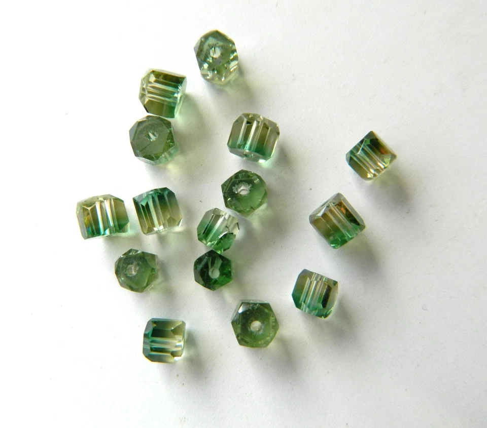 Glass Beads, Faceted Rounded  Tube Beads 5mm x 5mm Approx Bag Of 15 Beads - Image 1 of 1