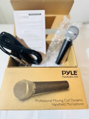 Pyle Professional Moving Coil Dynamic Handheld Microphone + 15' Cable PDMIC58