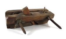 Antica PIALLA MANUALE in Legno 25,5 cm Strumento del Falegname Vintage D'Epoca