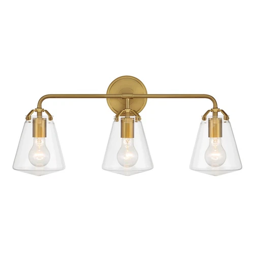 Crystorama Voss 3 Light Bath Light, Luxe Gold/Clear - VSS-7013-LG - Picture 1 of 1