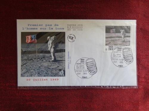 2019 - FDC - SPACE - FRANCE, FIRST STEP OF MAN ON THE MOON