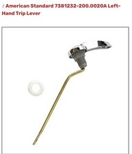 American Standard 7381232 Left Hand Toilet Trip Lever Handle