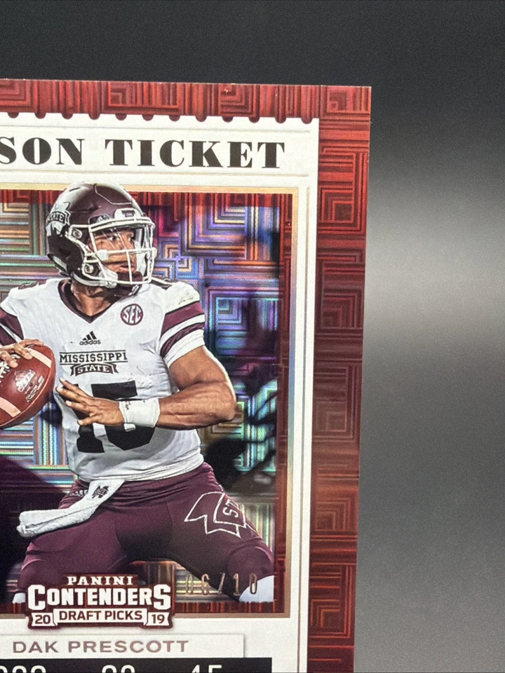 2019 Panini Contenders Draft Picks Season Ticket Dak Prescott /10 Cowboys - Image 4 of 4