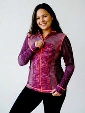 Hoodie Soho Sport Sweatshirt Full Zip Knit Sz S Woman  s