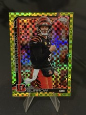 Joe Burrow Lime Green X-Fractor 2025 Topps Chrome Football Cincinnati Bengals