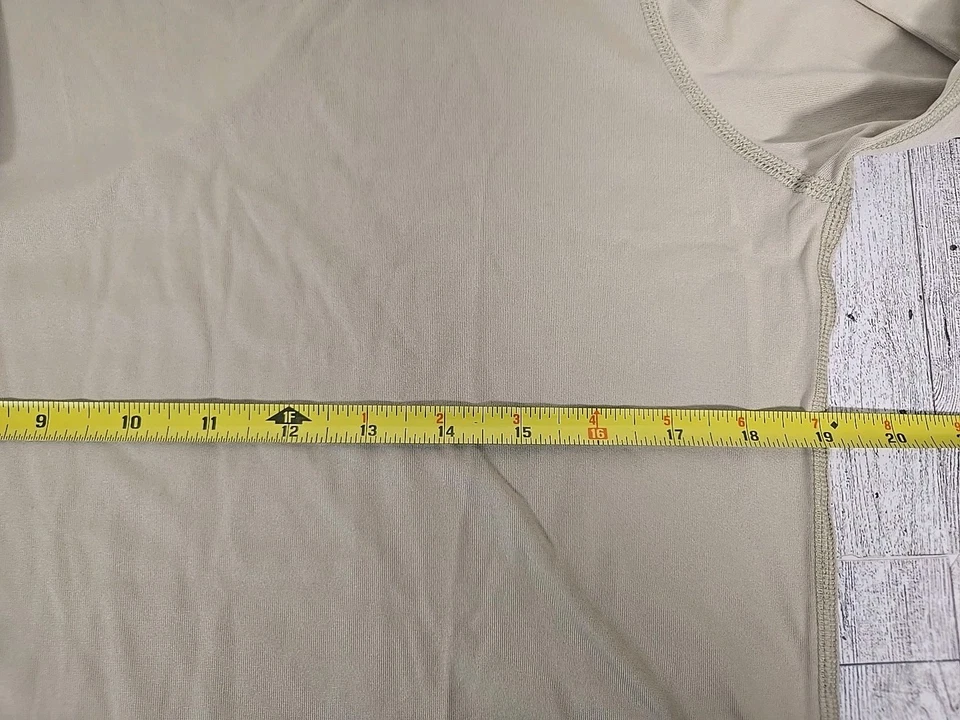 Polartec Power Dry Cold Weather Undershirt SMALL Tan Military Grade NEW - Image 4 of 4