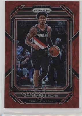 2022-23 Panini Prizm Choice Red Prizm /88 Anfernee Simons #46 04g8