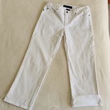 Trina Turk Women's Crisp White Cropped Jeans SZ 6