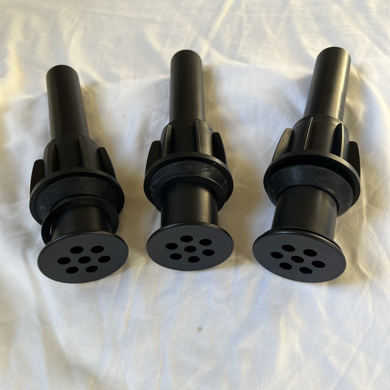 3 Bathroom Sink Drain Assembly 1.25" grid strainer matte black w/o overflow tube
