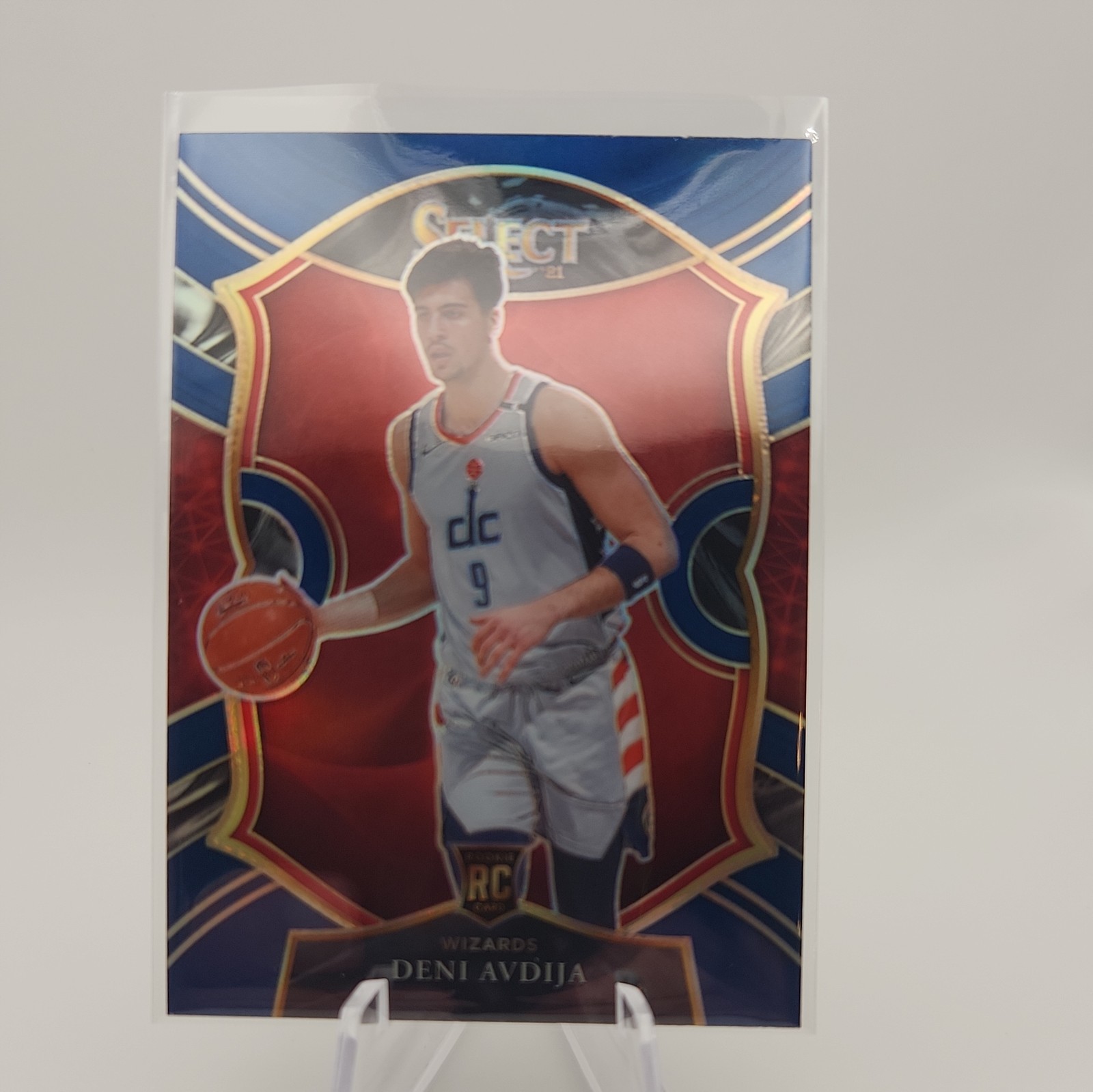 2020-21 Panini Select Deni Avdija Blue Silver Prizm #69 RC