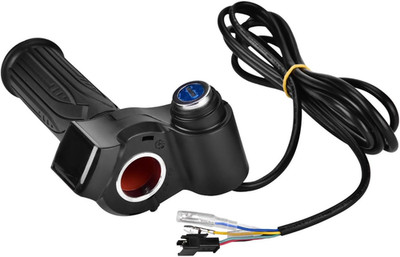 Electric Bike Throttle Grip, 1 Pair Waterproof LED Display Handlebar Grip with K