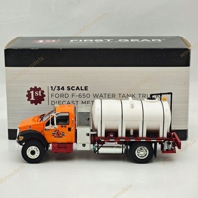 FIRST GEAR 1/34 FORD F-650 WATER TANK TRUCK Orange DIECAST Model Collection