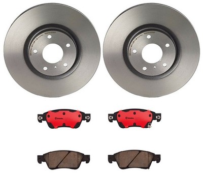 Brembo Front Brake Kit 320mm Disc Rotors Ceramic Pads For Infiniti G35 G37 V6