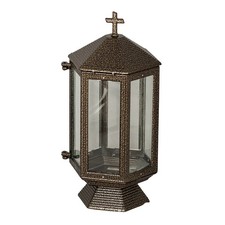 Grablaterne &bdquo;Auralis Gold&ldquo; &ndash; Aluminium, Martel&eacute;-Gold, 31,5 &times; 14 cm
