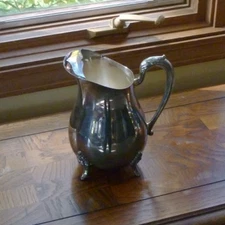 Newport by Gorham Silverplate Water Pitcher with Ice Lip