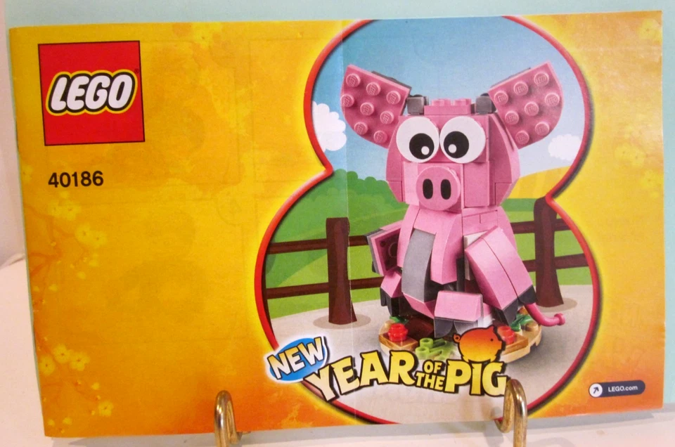 LEGO CHINESE NEW YEAR 40186, YEAR OF THE PIG INVENTORIED COMPLETE W/ MANUAL 2019 - Image 4 of 4