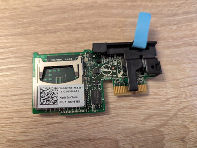 DELL Dual SD-Card Reader + 64GB SD PCIe x1 Modul - 06YFN5 - R420 R520 R620 R720