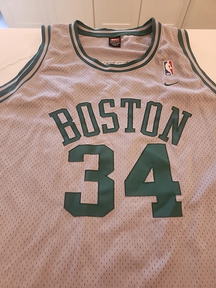 Camiseta Nike Team Sports Rewind 63 #34 Paul Pierce NBA Boston Celtics Gris 5XL Foto 2 de 4