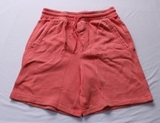 Gap Boy's Washed Fleece Drawstring Pull On Shorts EJ3 Orange Kiss Neon Large NWT