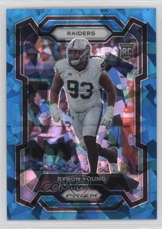2023 Panini Prizm Rookies Blue Ice Prizm 3/99 Byron Young #355 15ej