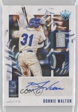 2020 Diamond Kings DK Material Signatures Holo Blue 11/25 Donnie Walton Auto 0c6