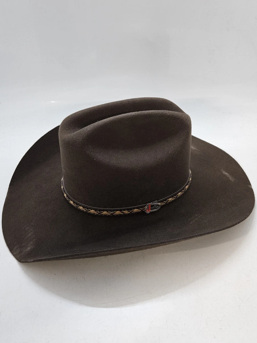 Justin Boots Cowboy Hat Men's 6 7/8 Size for sale | eBay