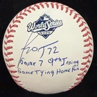 Miguel Rojas Game 7 9th Inn Game Tying HR Signed 2025 World Series Baseball MLB