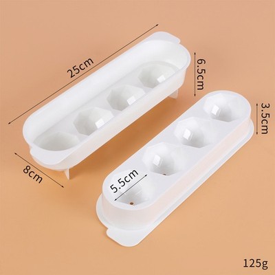  2 Stück Kunststoff Eiswürfelschale Kugelform Eiswürfelbox DIY Eiswürfelschale