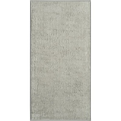 Cawö Handtuch TWO-TONE STRIPE BL 50x100 cm grau Handtücher